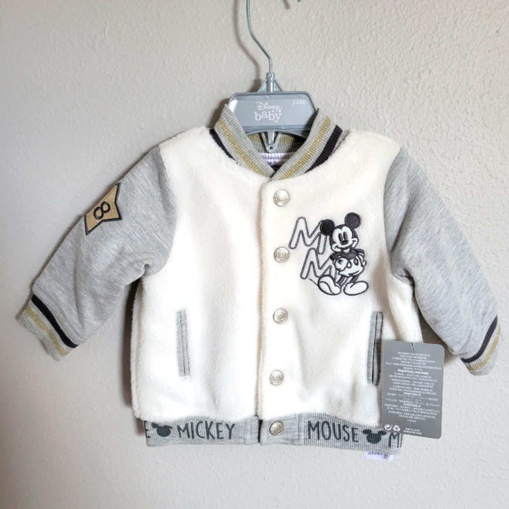 Disney baby letterman jacket